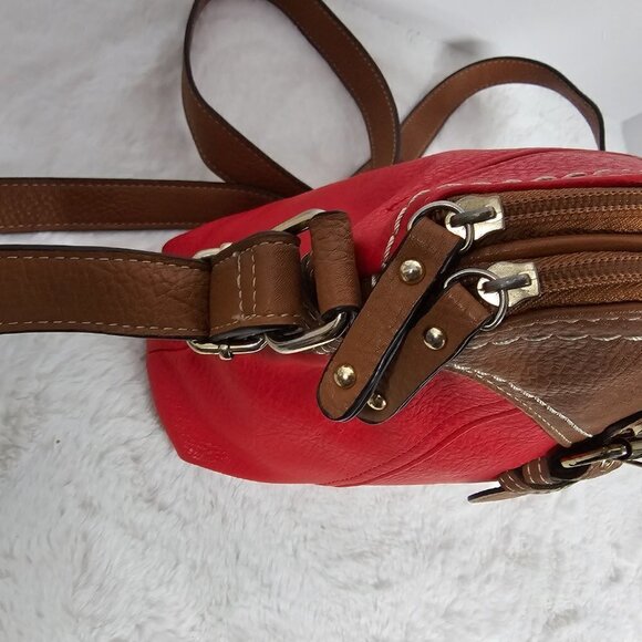 B.O.C. Red Faux Leather Crossbody Bag - Picture 8 of 15